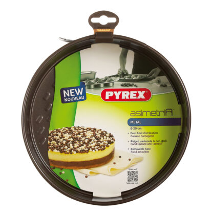 Φόρμα για τον Φούρνο Pyrex Asimetria Στρόγγυλο Μέταλλο 4 Μονάδες 20 cm