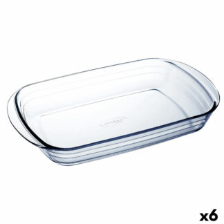 Πιάτο ψησίματος Pyrex Classic Vidrio Διαφανές Γυαλί 33 x 20 x 10 cm Με καπάκι (3 Μονάδες)