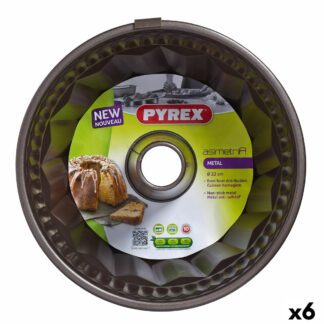 Φόρμα για τον Φούρνο Pyrex Asimetria Στρόγγυλο Μαύρο 25 cm (x6)