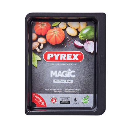 Πιάτο ψησίματος Pyrex Magic Ορθογώνιο Μέταλλο 35 x 26 cm x6