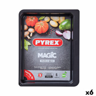 Πιάτο ψησίματος Pyrex Magic Ορθογώνιο Μέταλλο x6 40 x 31 cm