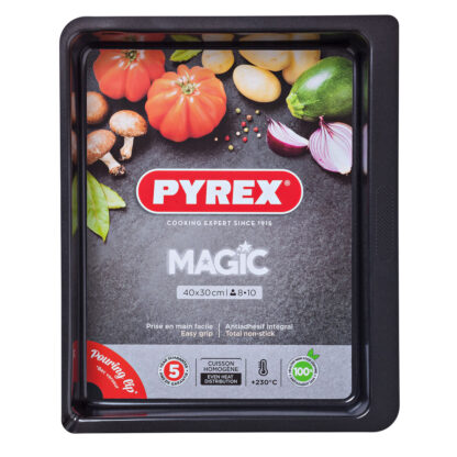 Πιάτο ψησίματος Pyrex Magic Ορθογώνιο Μέταλλο x6 40 x 31 cm