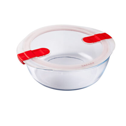 Ερμητικό Κουτί Γεύματος Pyrex Cook&heat 26 x 23 x 8 cm 2,3 L Κόκκινο Γυαλί (x6)