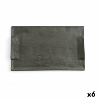 Δίσκος για σνακ Quid Mineral Gres Μπεζ Κεραμικά 15 x 30 cm (8 Μονάδες)