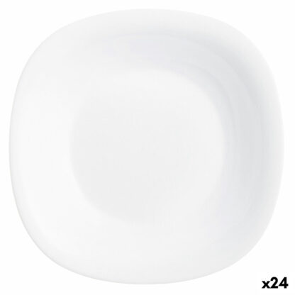 Βαθύ Πιάτο Luminarc Carine Λευκό Γυαλί (Ø 23,5 cm) (24 Μονάδες)