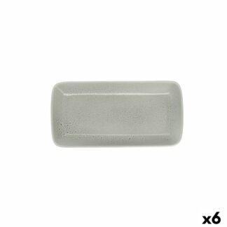 Δίσκος για σνακ Quid Mineral Gres τερακότα Κεραμικά 15 x 30 cm (8 Μονάδες)