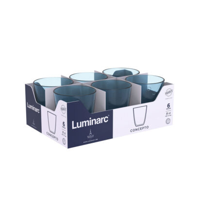 Ποτήρι Luminarc Concepto Pepite Μπλε Γυαλί 310 ml (24 Μονάδες)