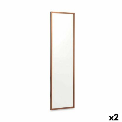 Τοίχο καθρέφτη 30 x 120 cm Αργυρό Ξύλο MDF (x2)