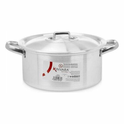 Κατσαρόλα με Καπάκι Ασημί Αλουμίνιο 4 L 24 x 13 x 31 cm (x10)