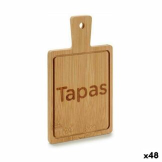 Δίσκος για σνακ Bamboo Σχιστόλιθος 9 x 1 x 23 cm Με λαβή (48 Μονάδες)