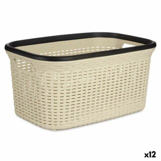 Καλάθι για τα Ρούχα Stefanplast Elegance Πλαστική ύλη 35 L 37 x 26 x 57,5 cm (15 Μονάδες)