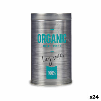 Δοχείο για Ζάχαρη Μαύρο Μέταλλο 1 L 10,5 x 15 x 10,5 cm Ζάχαρη (24 Μονάδες)