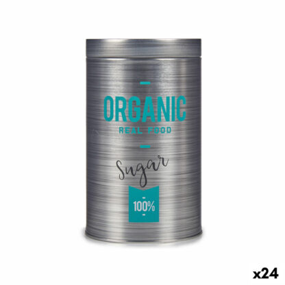 Δοχείο για Ζάχαρη Organic Γκρι Λευκοί δίσκοι 10,4 x 18,2 x 10,4 cm Ζάχαρη (24 Μονάδες)