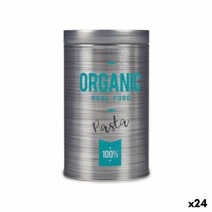 Δοχείο  Organic Ζυμαρικά Γκρι Λευκοί δίσκοι 10,4 x 18,2 x 10,4 cm (24 Μονάδες)