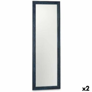 Τοίχο καθρέφτη 60 x 80 cm Ξύλο MDF Μπλε (x2)