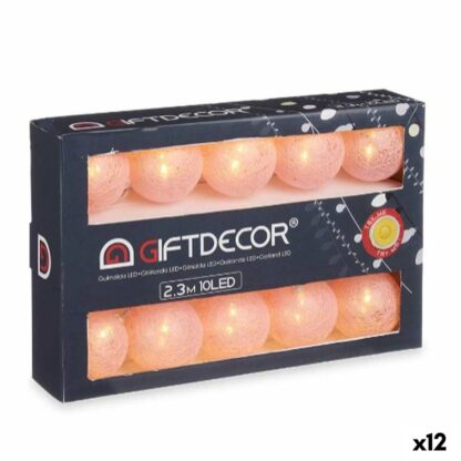 Γιρλάντα Φωτισμού LED Ball Ροζ 2,3 m (12 Μονάδες)