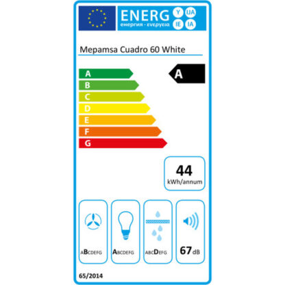 Συμβατικός Απορροφητήρας Mepamsa Cuadro 60 60 cm 600 m³/h 200W A Λευκό