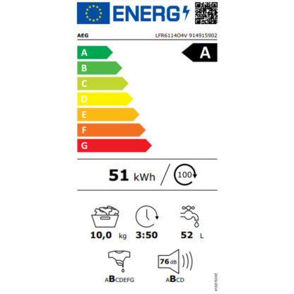 Πλυντήριο ρούχων AEG Series 6000 LFR6114O4V 1400 rpm 10 kg