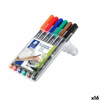 Σετ Μαρκαδόροι Staedtler Lumocolor 317 M Πολύχρωμο (16 Μονάδες)