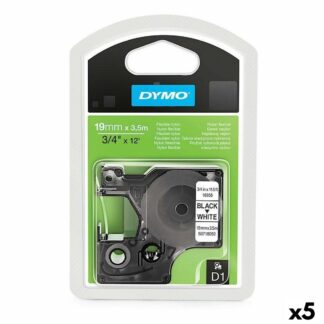 Θερμική ταινία μεταφοράς Dymo D1 16960 Λευκό Μαύρο 19 mm x 5,5 m (5 Μονάδες)