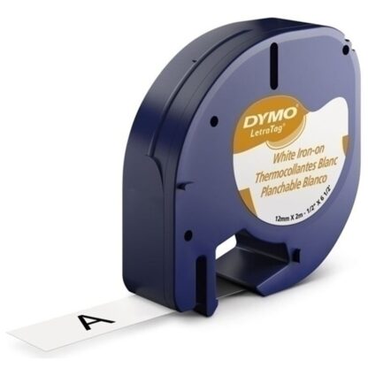 Πλαστικοποιημένη Ταινία για Στυλό Dymo 18769 12 mm x 2 m Μαύρο Λευκό Υφασμάτινο (x10)