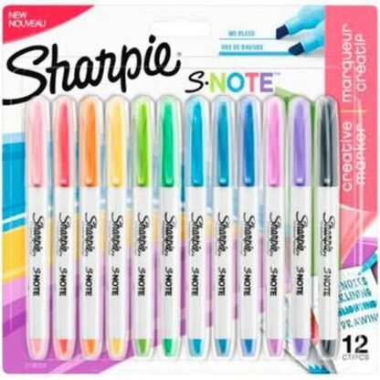 Σετ Μαρκαδόροι Sharpie S-Note Πολύχρωμο 12 Τεμάχια 1-3 mm (12 Μονάδες)