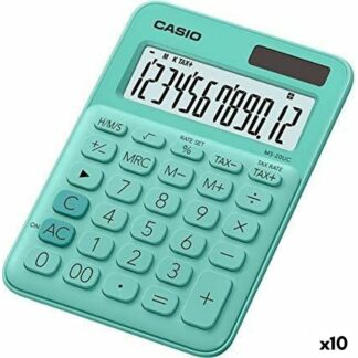 Αριθμομηχανή Casio MS-100EM Μπλε (x10)