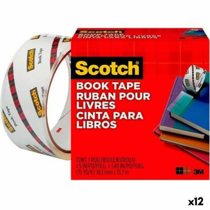 Κολλητική ταινία Scotch 38,1 mm x 13,7 m Διαφανές πολυπροπυλένιο (12 Μονάδες)