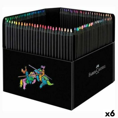 Χρωματιστά μολύβια Faber-Castell Black Edition Πολύχρωμο (x6)