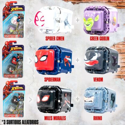 Παιχνίδι των δεξιοτήτων Spider-Man Battle Cubes (12 Μονάδες)