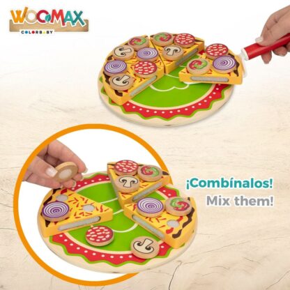 Ξύλινο Παιχνίδι Woomax Pizza 27 Τεμάχια (x6)