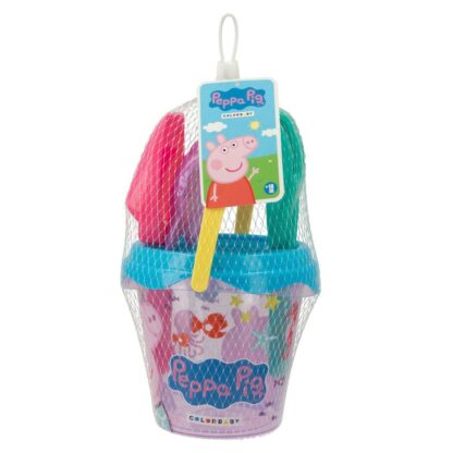 Σετ Παιχνιδιών για τη Παραλία Peppa Pig 14 x 12,5 x 14 cm (24 Μονάδες)