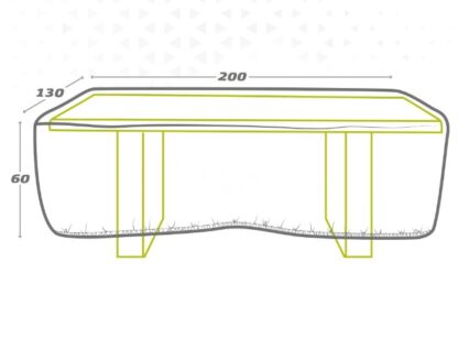 Προστατευτική Θήκη Aktive Τραπέζια 200 x 60 x 130 cm (x6)