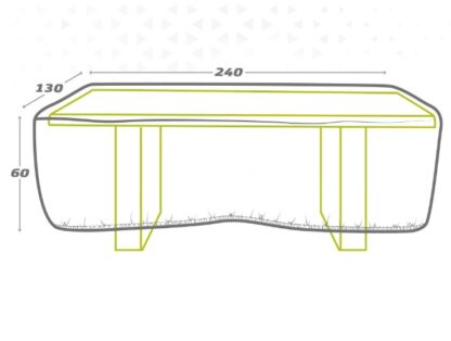 Προστατευτική Θήκη Aktive Τραπέζια 240 x 60 x 130 cm (x6)