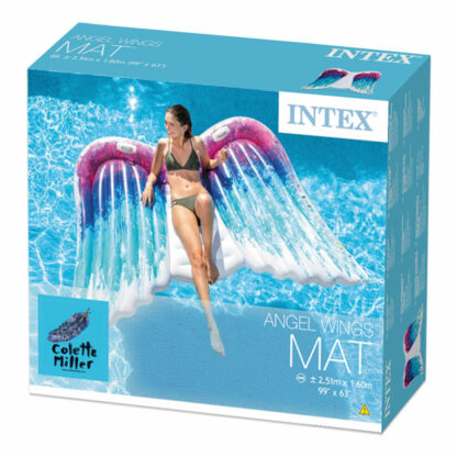 Φουσκωτό Στρώμα Intex Colette Miller Με λαβές Φτερά Αγγέλου 251 x 160 cm (4 Μονάδες)