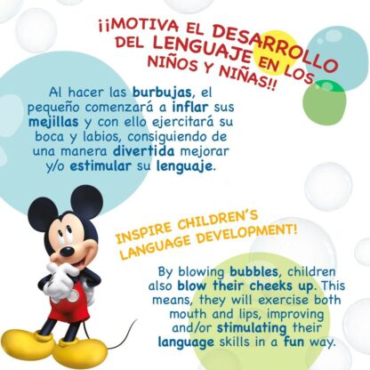 Φούσκες Mickey Mouse 60 ml 3,8 x 11,5 x 3,8 cm (216 Μονάδες)