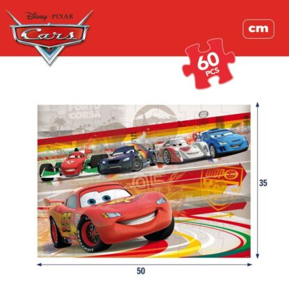 Παιδικό παζλ Cars Διπλή όψη 60 Τεμάχια 50 x 35 cm (12 Μονάδες)