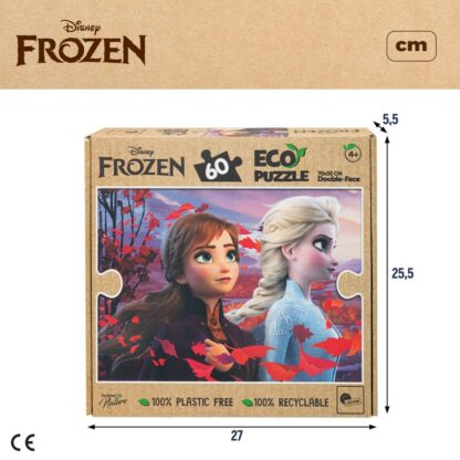 Παιδικό παζλ Frozen Διπλή όψη 60 Τεμάχια 70 x 1,5 x 50 cm (12 Μονάδες)