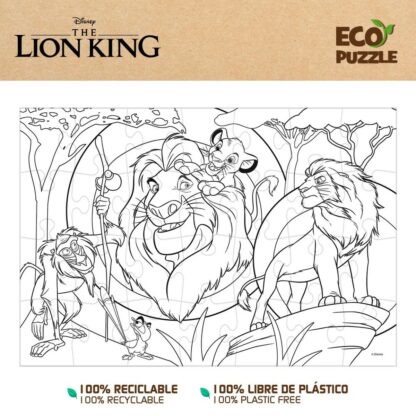 Παιδικό παζλ The Lion King Διπλή όψη 24 Τεμάχια 70 x 1,5 x 50 cm (12 Μονάδες)