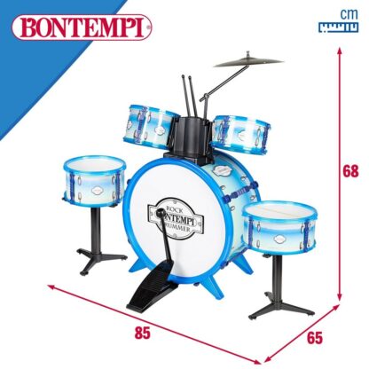 Μουσική Μπαταρία Bontempi Μπλε Πλαστική ύλη 85 x 68 x 65 cm (9 Τεμάχια) (x2)