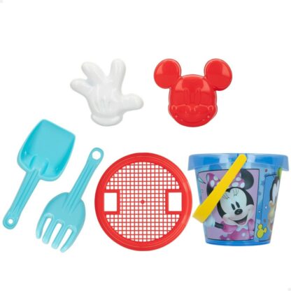 Σετ Παιχνιδιών για τη Παραλία Mickey Mouse Ø 14 cm Πλαστική ύλη (24 Μονάδες)