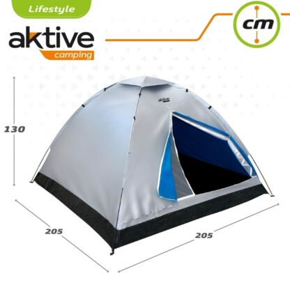 Camping Σκηνή Aktive 4 Άνθρωποι 205 x 130 x 205 cm (x2)