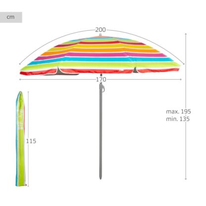 Solskjerm Aktive 200 x 195 x 200 cm (x6)