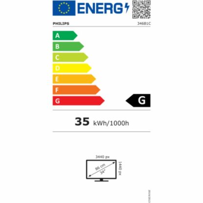 Οθόνη Philips 346B1C/00 34" QUAD HD Quad HD 34" 100 Hz