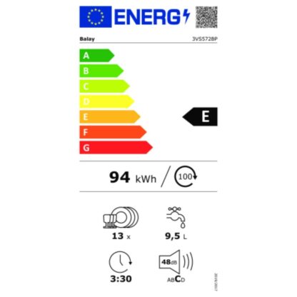 Πλυντήριο πιάτων Balay 3VS572BP Λευκό 60 cm