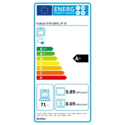 Πυρολυτικός Φούρνος Indesit IFW6841JPIX 3300W 71 L