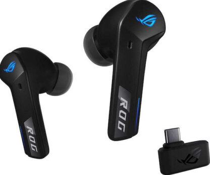 Asus ROG Cetra SpeedNova In-ear Bluetooth Handsfree Ακουστικά με Αντοχή στον Ιδρώτα και Θήκη Φόρτισης Midnight Black