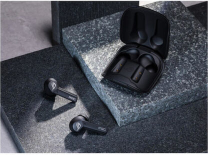 Asus ROG Cetra SpeedNova In-ear Bluetooth Handsfree Ακουστικά με Αντοχή στον Ιδρώτα και Θήκη Φόρτισης Midnight Black