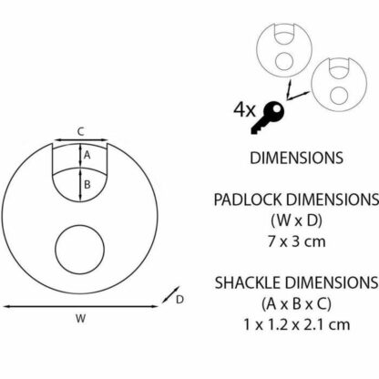 Κλείδωμα πλήκτρων Master Lock /PADLOCK