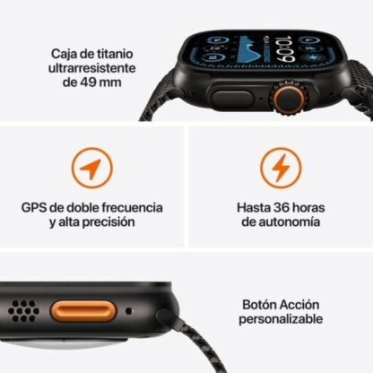 Smartwatch Apple Watch Ultra 2 MX4R3TY/A Μαύρο Πράσινο 49 mm